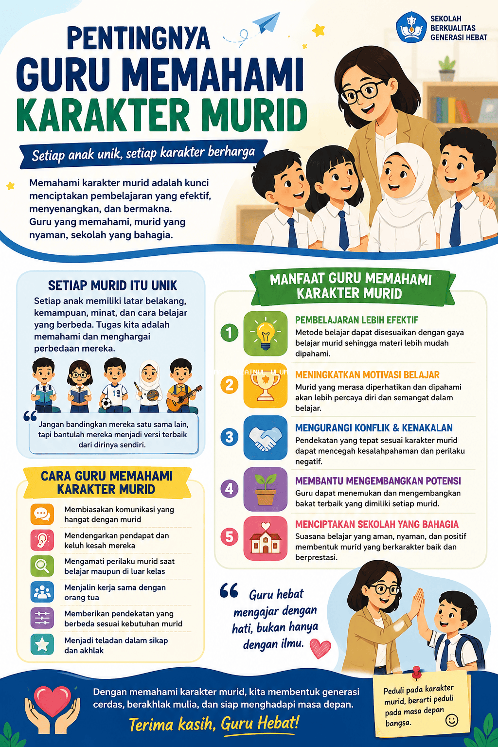 Pentingnya Guru Memahami Karakter Murid di Era Pendidikan Modern